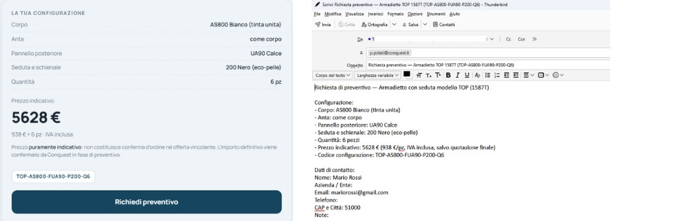 Richiesta preventivo diretta